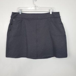 L.L. Bean Women's Dark Gray Pull-On Summer Casual Skort Size XL Reg